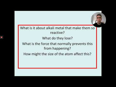 Alkali Metals Part 2 - second lockdown lesson on group 1