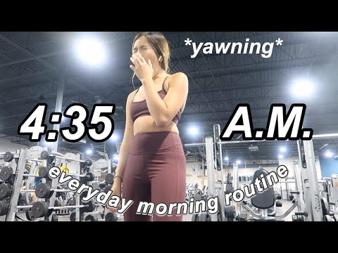 4:35 AM 上學晨間日常！ (4:35 am school morning routine)