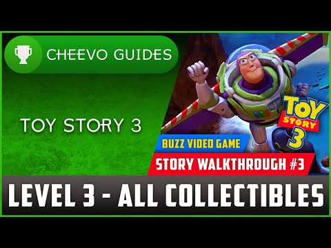 Toy Story 3 - Buzz Video Game (Level 3 - All Collectibles) *Achievement / Trophy Guide*