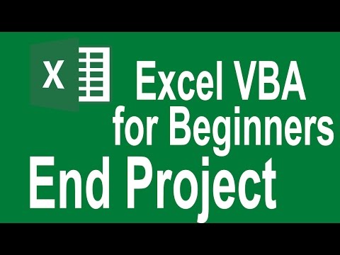 Excel VBA Programming Basics Tutorial # 14 | Excel VBA End project