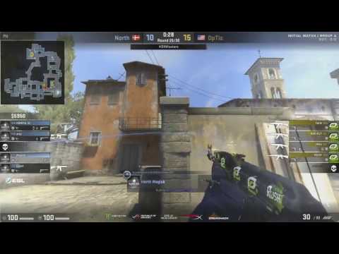 CSGO - Magisk insane spray control and transfer - North vs OpTic - DH Masters Las Vegas 2017