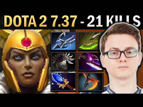 Legion Commander Gameplay Miracle with 21 Kills and Harpoon - Kez Dota