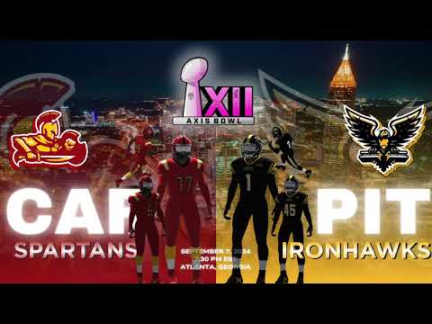 Axis Bowl XII: (7-3) Carolina Spartans vs (9-1) Pittsburgh Ironhawks