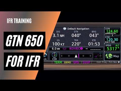GPS for IFR | Garmin GTN 650 IFR Tutorial | Full IFR Flight
