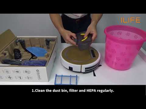 ILIFE X5 robotic vacuum cleaner troubleshooting video guide