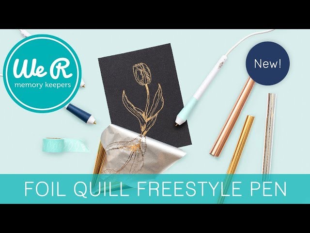 Vídeo relacionado con We R Memory Keepers Tip American Crafts Quill Freestyle Standard Pen, Gold Foil-DIY Crafting Tools, Punta Estándar