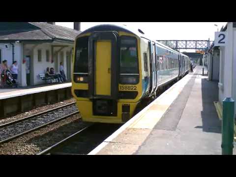 Class 158 822 At Flint Station