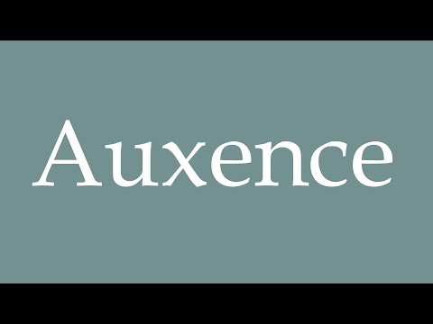 How to Pronounce ''Auxence'' Correctly in French