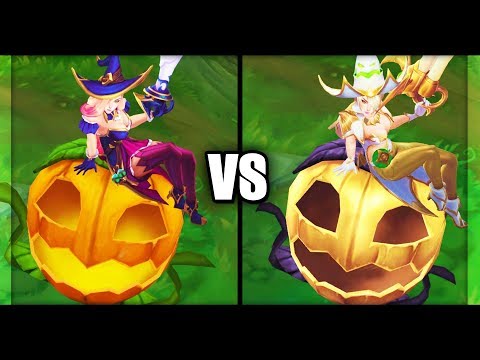 Bewitching Miss Fortune vs Prestige Bewitching Miss Fortune Skins Comparison (League of Legends)