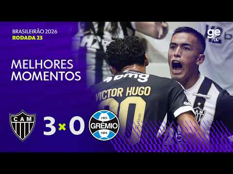 Gols e lances de Atlético Mineiro x Grêmio