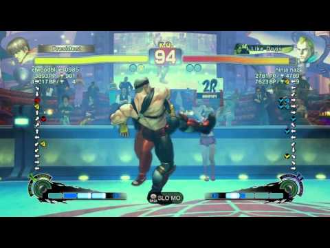 SSF4 AE: elwoodblues0985 (Guy) vs ninja naz (Abel)