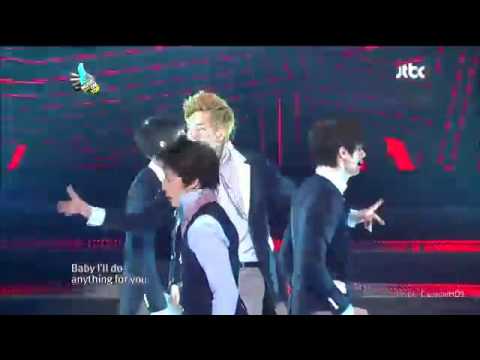 111208 - X-5 - Going crazy - JTBC Music on Top