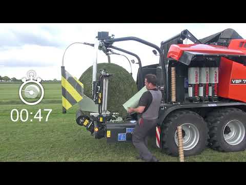 KUHN VBP 7100  Perswikkelcombinaties – Hoe vervang je de rollen wikkelfolie?