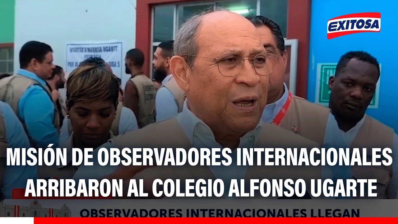 🔴🔵 Observadores internacionales llegan al colegio Alfonso Ugarte para darle credibilidad al proceso