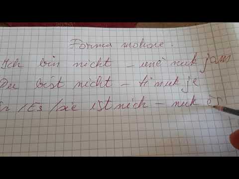 Gjermanisht pa mundim. Folja jam ne Formen mohore koha e tashme.video 21