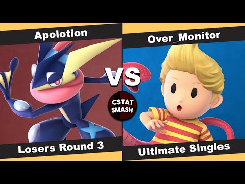 No Caps 21 Losers R3 - Apolotion (Greninja) vs Bang| Over_Monitor (Lucas) - SSBU