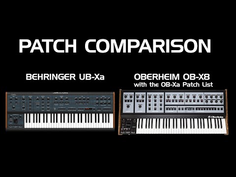Behringer UB-Xa VS. Oberheim OB-X8, Unboxing and Patch Comparison
