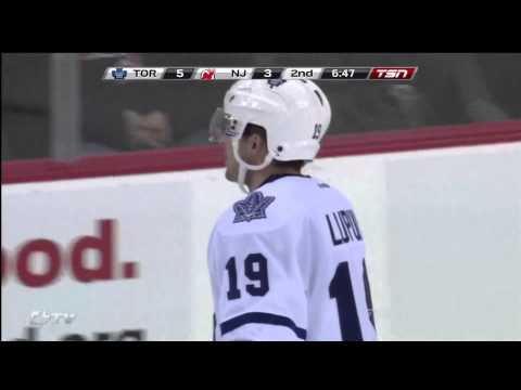 Leafs @ Devils - Joffrey Lupul Scores Hat Trick Goal - 111102