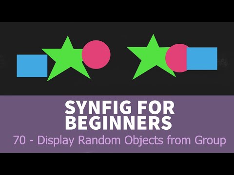 Synfig for beginners: 70 - Displaying Random Objects from a Group