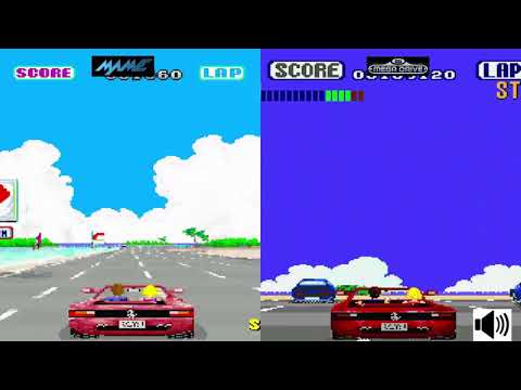 Outrun Arcade VS Megadrive Console VS Console