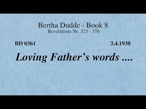 BD 0361 - LOVING FATHER’S WORDS ....