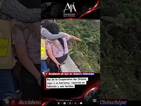 🚨 Accidente de bus en Zamora Chinchipe