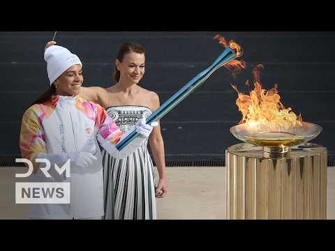 FULL CEREMONY: Athens Erupts During Olympic Flame Handover! | Milano-Cortina 2026 Countdown | AD1Z