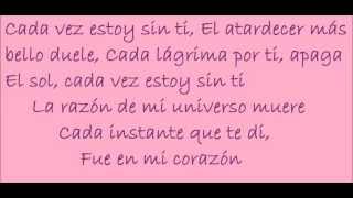 Cada vaz que estoy sin ti- David DeMaria
