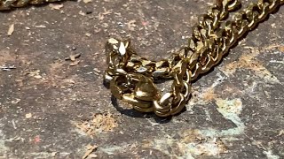 Repairing a Cuban Link Chain - Reattaching Clasp - I think