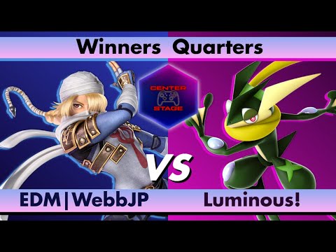 Center Stage #8 - EDM WebbJP (Sheik) vs Luminous! (Greninja) - Smash Ultimate SSBU