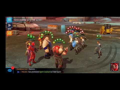 War Offense - 359k Brotherhood vs 451k Fury Shield - Marvel Strike Force