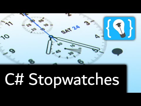 Verstrichene Zeit messen mit der Stopwatch Klasse C Tutorial Deutsch