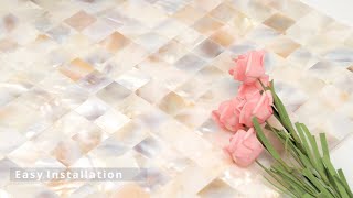 Peel and Stick Mother of Pearl Backsplash