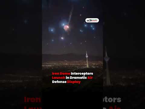 Iron Dome Interceptors Light Up Sky in Air Defense Response