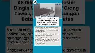 CUACA EKSTREM AS! Badai Musim Dingin Tewaskan 7 Jiwa, Lumpuhkan 4.000 Penerbangan & Padamkan Listrik