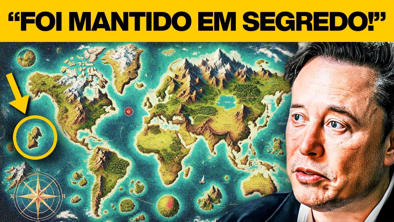 Elon Musk: "Eu mostro a você o mapa-múndi original que eles não queriam que você visse!"