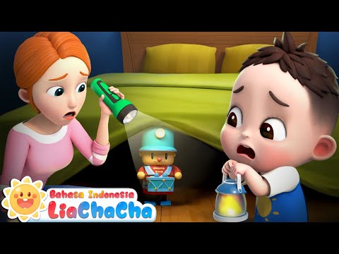 Tidur sendiri tidak takut gelap 👻| Jangan Takut Akan Kegelapan | Lagu | LiaChaCha Bahasa Indonesia