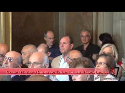 Rivarolo - Il Sindaco di Ginestra degli Schiavoni in visita