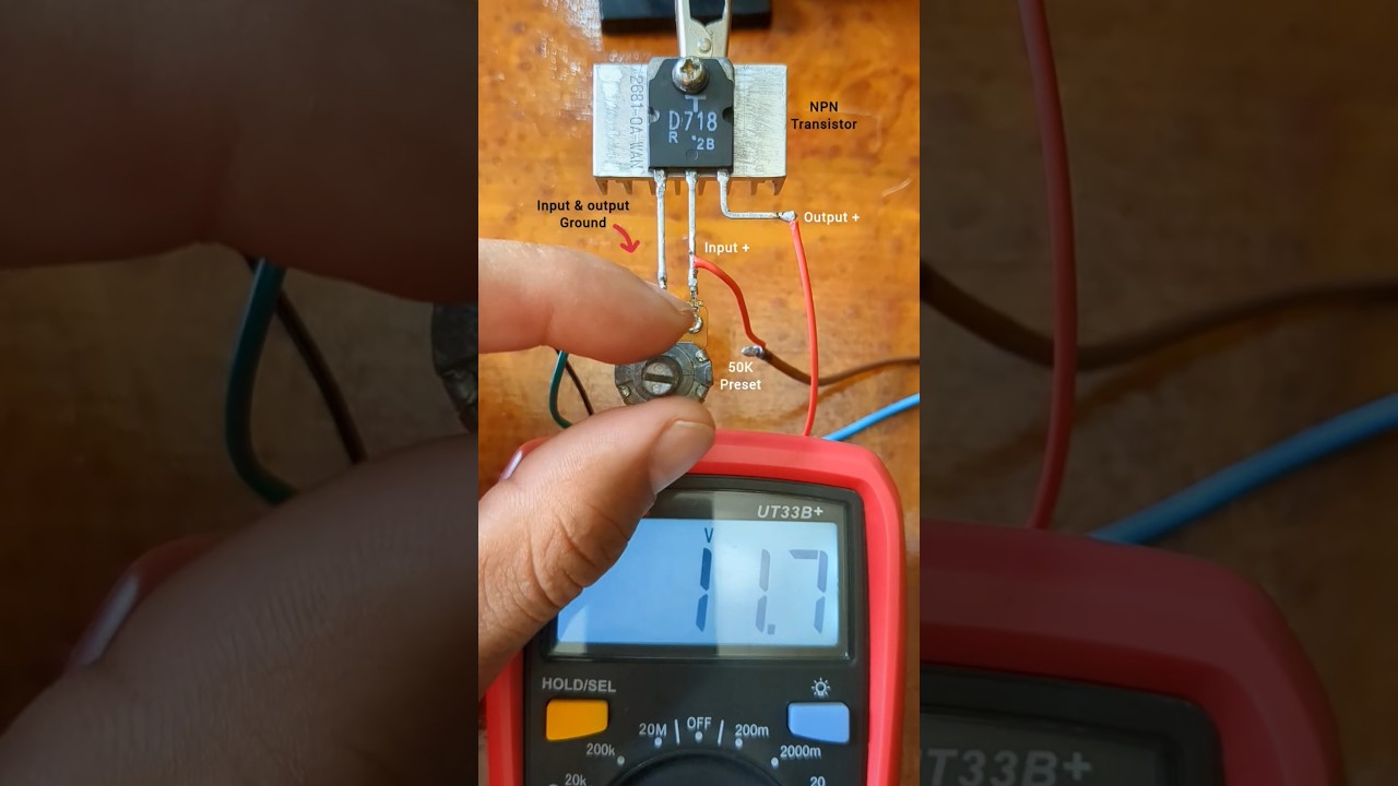 Simple voltage regulator circuit | motor speed controller circuit #diy