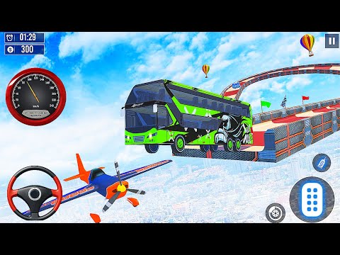 Coach Bus Driving Stunt Games - 3D Impossible Bus Driver Simulator - Android GamePlay