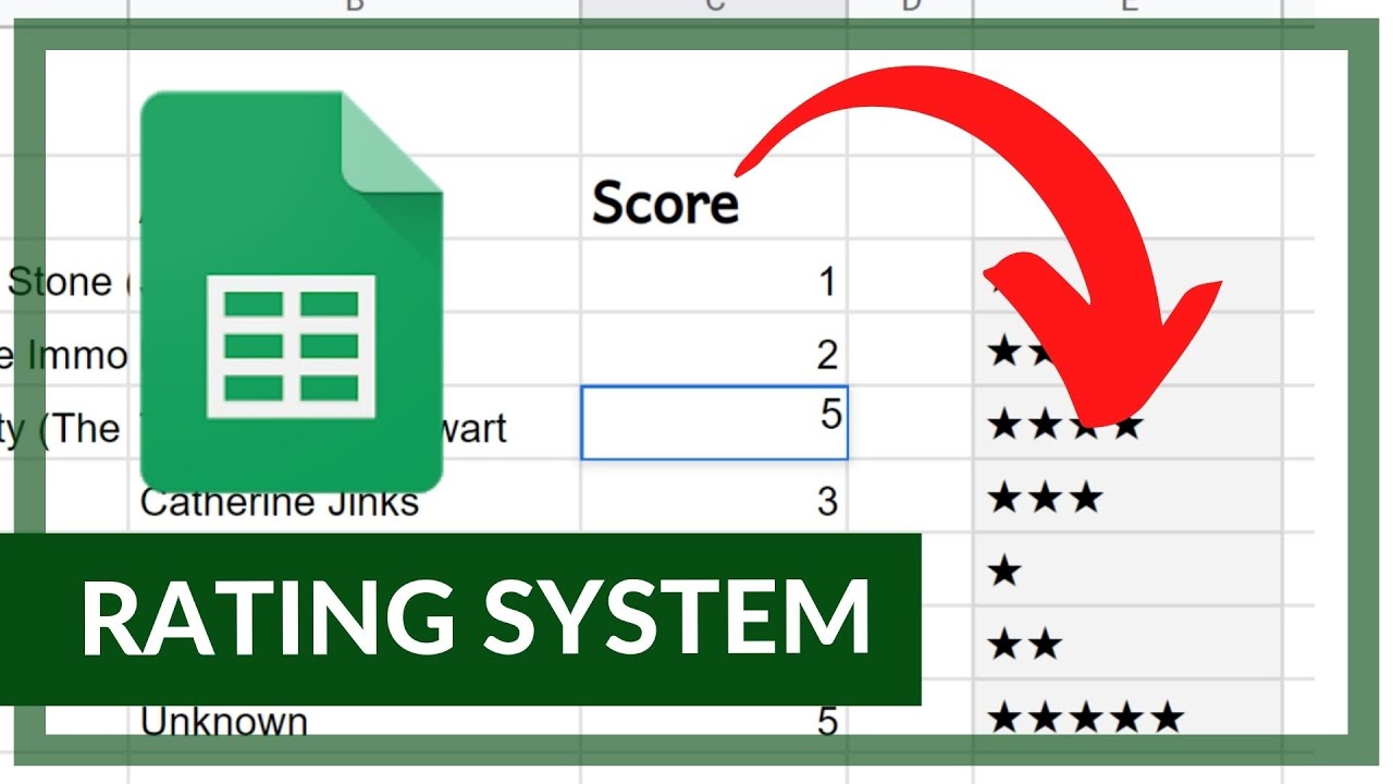 How to create a Rating System in Google Sheets