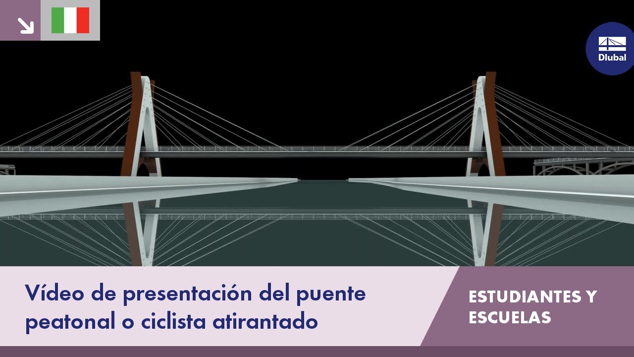 Vídeo de presentación del puente peatonal o ciclista atirantado