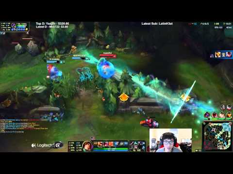 Doublelift's reaction to top lane Alistar