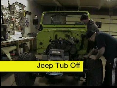 Jeep CJ7 body tub off frame