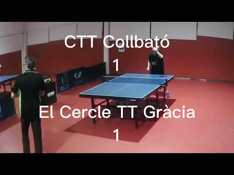 Veterans 3a "C"  CTT Collbató   El Cercle TT Gràcia   22/02/2023