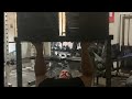 212 lbs skullcrusher and PAINFUL vertical leg press