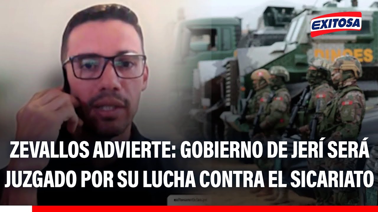 🔴🔵 Nicolás Zevallos advierte: Gobierno de Jerí será juzgado por su lucha contra el sicariato