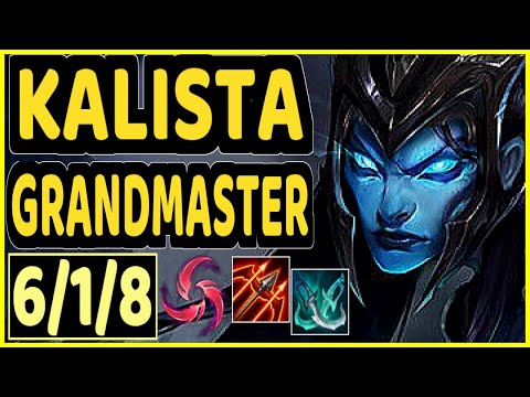 RASCAL (KALISTA) - 6/1/8 KDA GAMEPLAY - KR Ranked GRANDMASTER