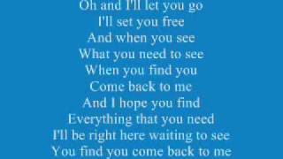David Cook Come Back To Me Lyrics