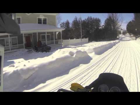 Mackinac Island Snowmobiling 2014